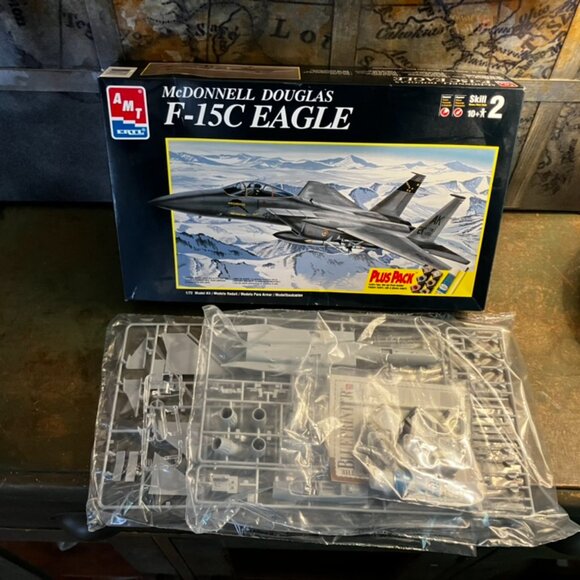 AMT ERTL McDonnell Douglas F-15C Eagle 1/72 Scale Model Kit New Unbuilt - Picture 6 of 6
